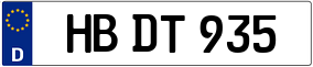Trailer License Plate